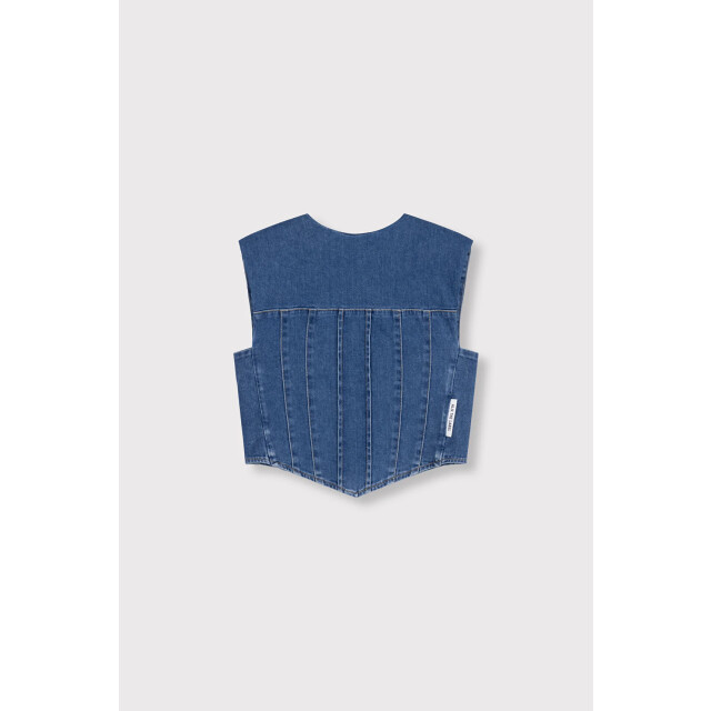 Alix The Label Denim corset top - Denim corset top - Alix The Label large