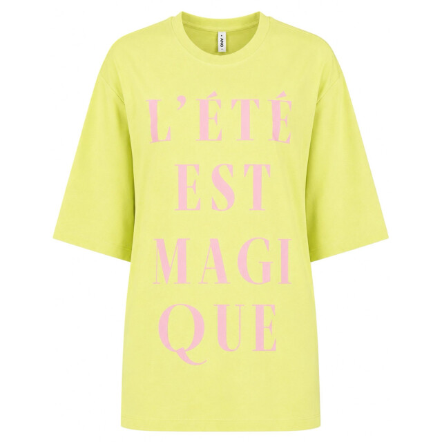 Only Onlmira ss printed tee cs jrs lime 4339.17.0004 large