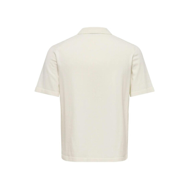 Only & Sons Onsmilo life reg 12 ss shirt knit off-white 5319.02.0009 large