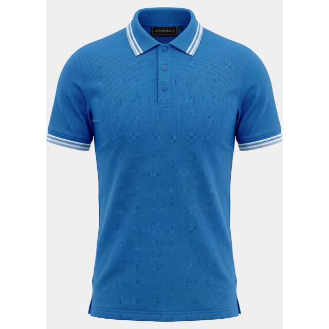 Bos Bright Blue Scotland blue polo heren brick polo plain contrast col spe25108br06sb/241 true blue 209573 large