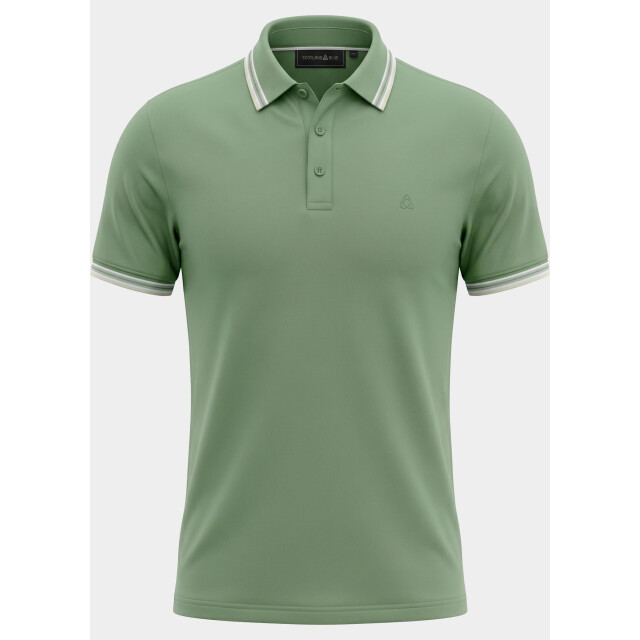 Bos Bright Blue Scotland blue polo heren brick polo plain contrast col spe25108br06sb/343 surf side 209579 large