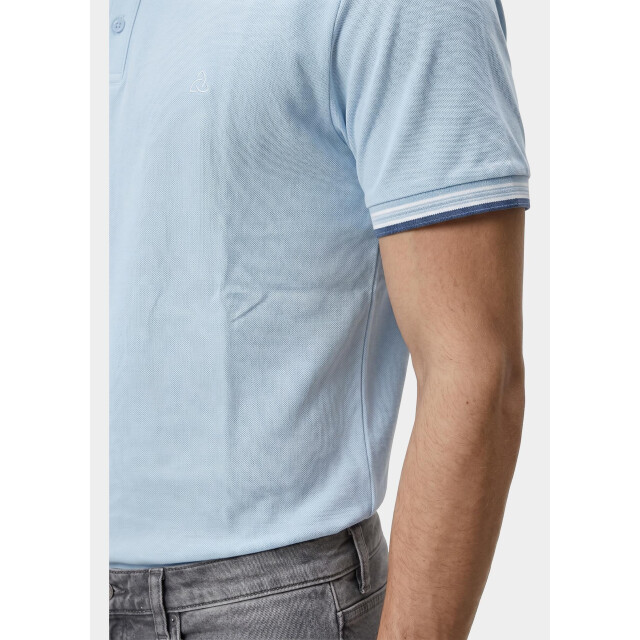 Bos Bright Blue Scotland blue polo heren brick polo plain contrast col spe25108br06sb/210 light blue 209572 large