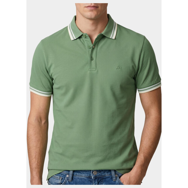 Bos Bright Blue Scotland blue polo heren brick polo plain contrast col spe25108br06sb/343 surf side 209579 large