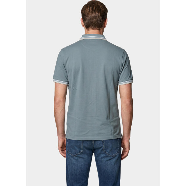 Bos Bright Blue Scotland blue polo heren brick polo plain contrast col spe25108br06sb/942 steel 209589 large