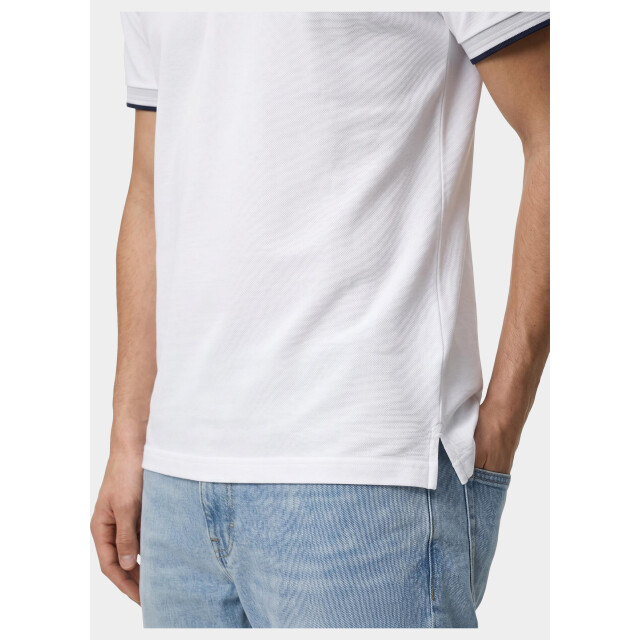 Bos Bright Blue Scotland blue polo heren brick polo plain contrast col spe25108br06sb/100 white 209570 large