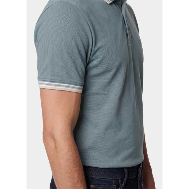 Bos Bright Blue Scotland blue polo heren brick polo plain contrast col spe25108br06sb/942 steel 209589 large