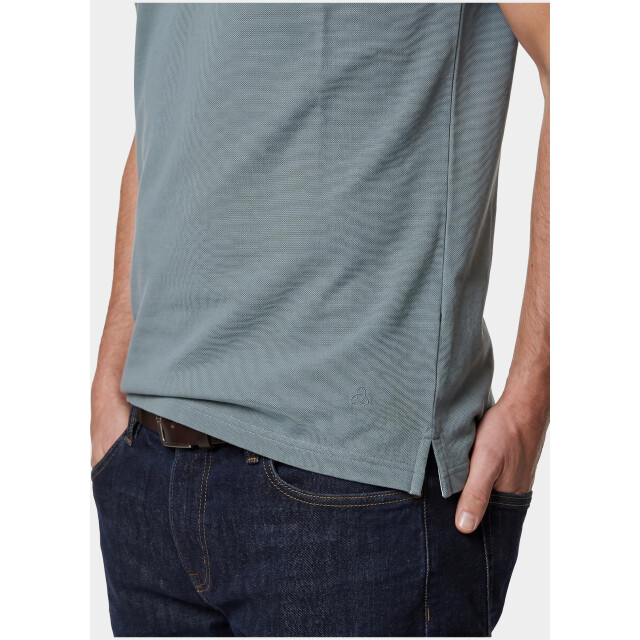 Bos Bright Blue Scotland blue polo heren brick polo plain contrast col spe25108br06sb/942 steel 209589 large