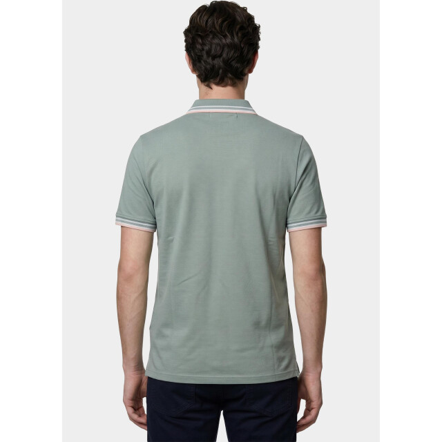 Bos Bright Blue Scotland blue polo heren brick polo plain contrast col spe25108br06sb/361 sea green 209580 large