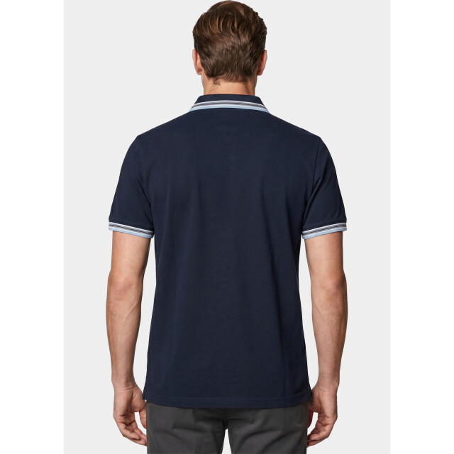 Bos Bright Blue Scotland blue polo heren brick polo plain contrast col spe25108br06sb/290 navy 209576 large