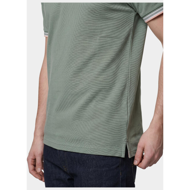 Bos Bright Blue Scotland blue polo heren brick polo plain contrast col spe25108br06sb/361 sea green 209580 large
