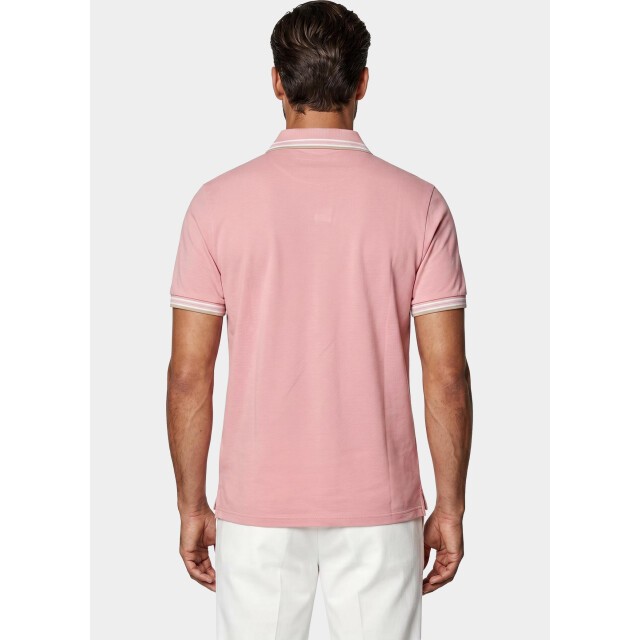 Bos Bright Blue Scotland blue polo heren brick polo plain contrast col spe25108br06sb/738 candy 209587 large