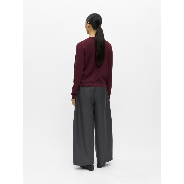 Object objthess l/s short cardigan noos 23043508 windsor wine 06741.680.0023 large