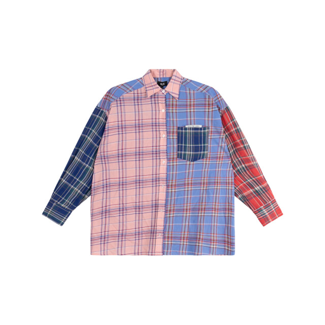 Alix The Label Ladies woven check mix blouse blouses 2606939752 2606939752 large