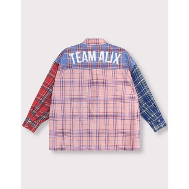 Alix The Label Ladies woven check mix blouse blouses 2606939752 2606939752 large