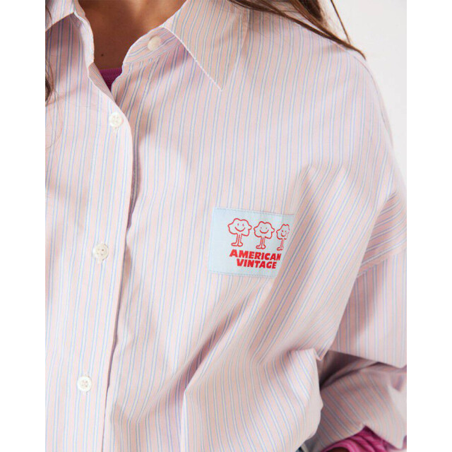 American Vintage Blouse lange mouw soa06a American Vintage Blouse lange mouw SOA06A large