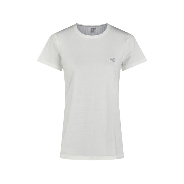 By Louise Dames capri pyjama driekwart wit/blauw gestreept BL-570-02 large