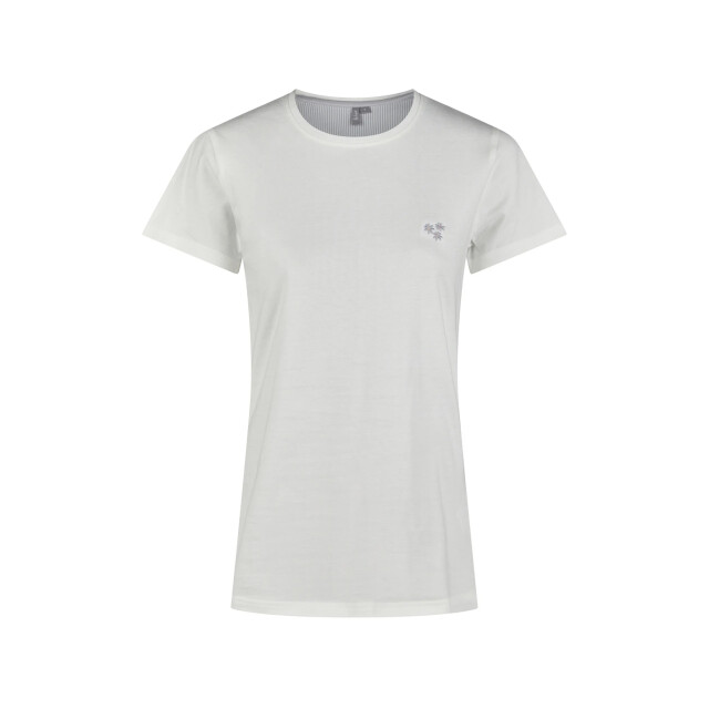 By Louise Dames capri pyjama driekwart wit/blauw gestreept BL-570-02 large