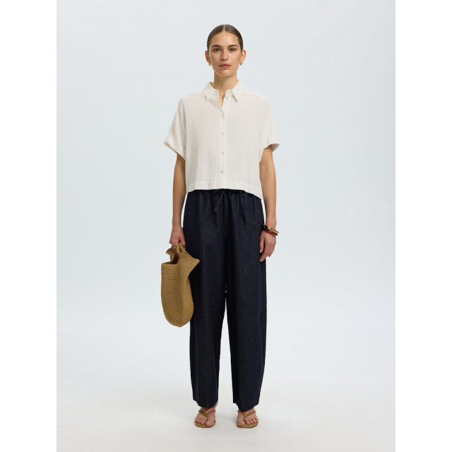 Selected Femme slwviva ss cropped sun shirt noos 16093937 sandshell 06011.820.0069 large