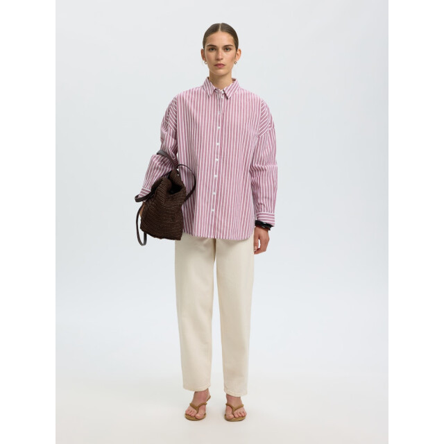 Selected Femme slfemma-sanni ls striped shirt noos 16088971 anemone stripes 06615.649.0013 large