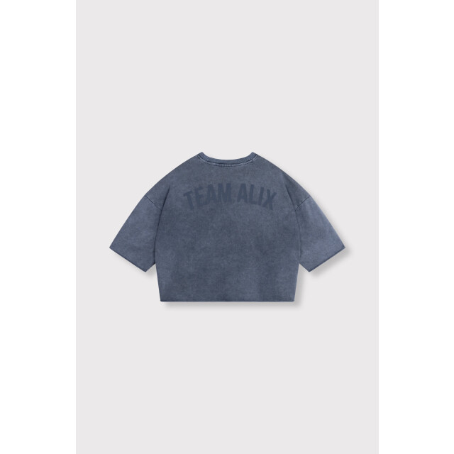 Alix The Label Cut seam sweat t-shirt cut seam sweat t-shirt large