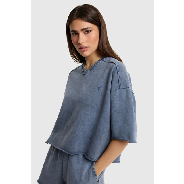 Alix The Label Cut seam sweat t-shirt cut seam sweat t-shirt large