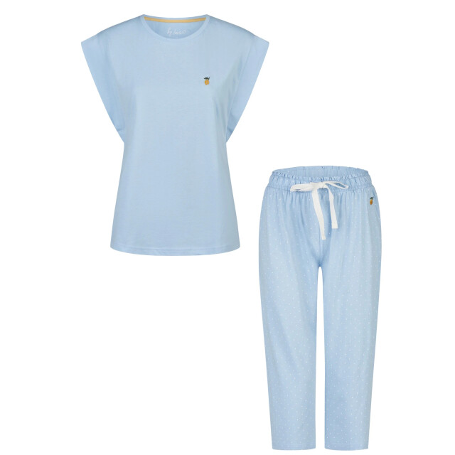 By Louise Dames pyjama set lang kapmouw gestipt BL-6267-02 large