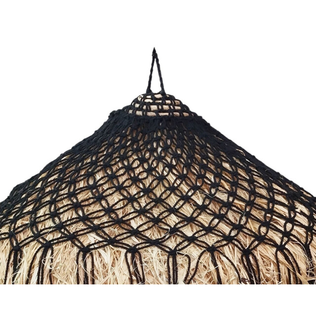 Furnilux Furni-sisal – handgemaakte raffia hanglamp Ø50 cm boho montageset 3193851 large