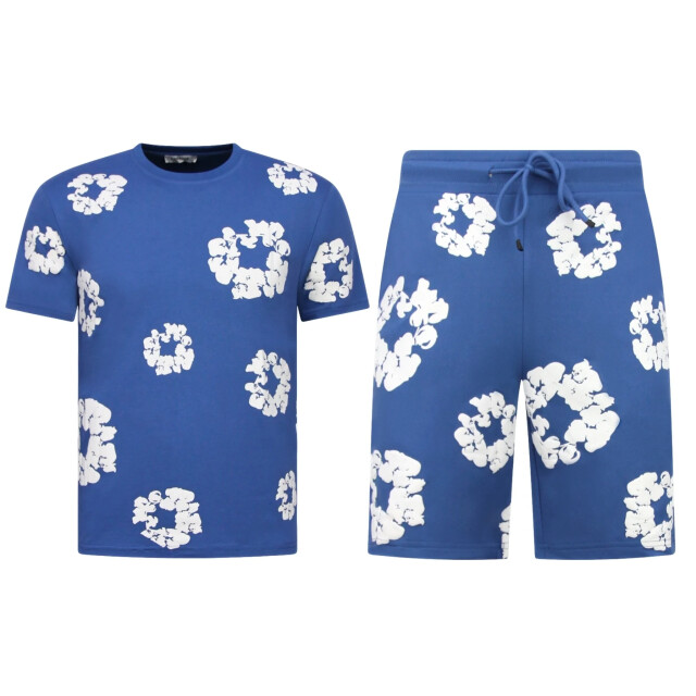 Enos Bloemen zomerset bloemen pak met short twinset SET: QQ-1770 large