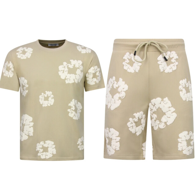 Enos Bloemen print zomerset bloemen pak met short twinset SET: QQ-1770 large