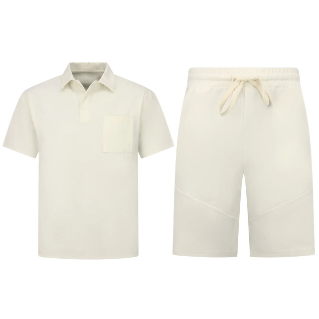 Enos Zomerset ribbed oversized polo shirt SET: F-5828 large
