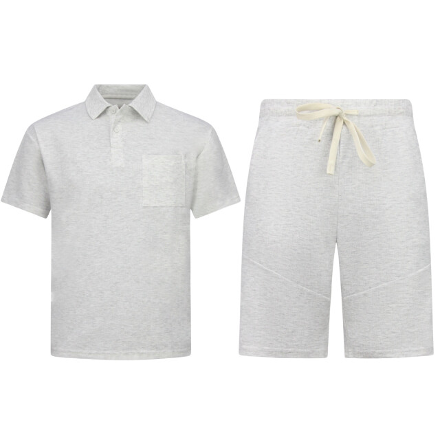 Enos Zomerset ribbed oversized polo shirt SET: F-5828 large