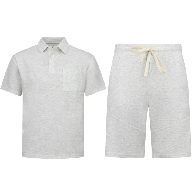 Enos Zomerset ribbed oversized polo shirt SET: F-5828 large