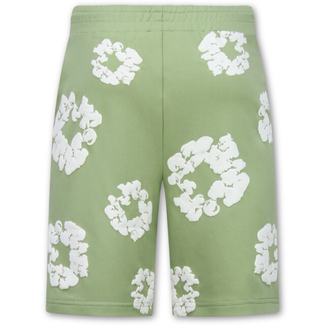 Enos Bloemen print zomerset bloemen pak met short twinset SET: QQ-1770 large