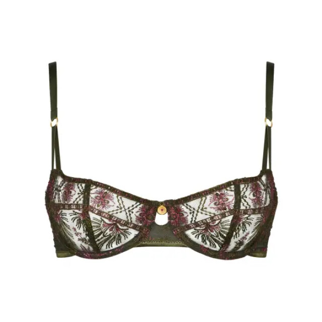 Aubade Half cup bra sound of heart groen 4CF14 large