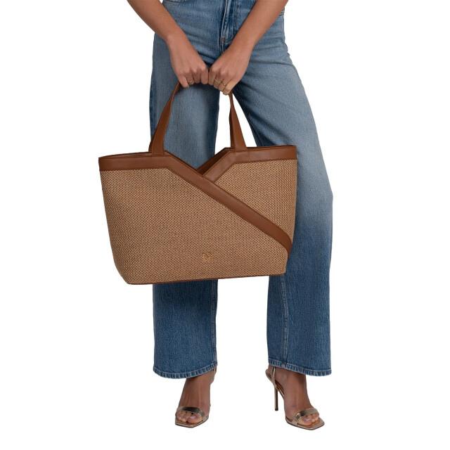 Nikkie Reasi raffia shopper 67255 large