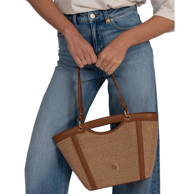 Nikkie Reasi raffia shopper 67255 large