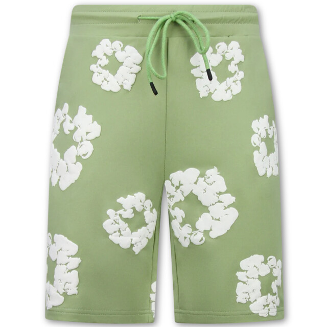 Enos Bloemen print zomerset bloemen pak met short twinset SET: QQ-1770 large