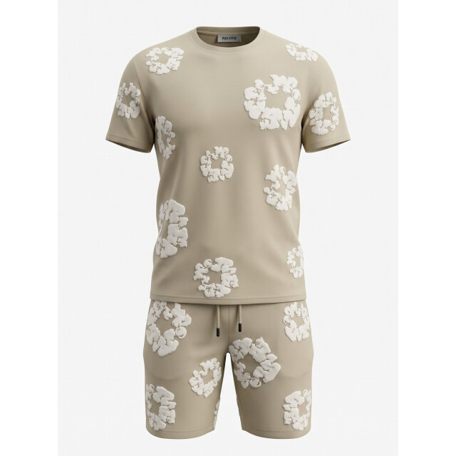 Enos Bloemen print zomerset bloemen pak met short twinset SET: QQ-1770 large