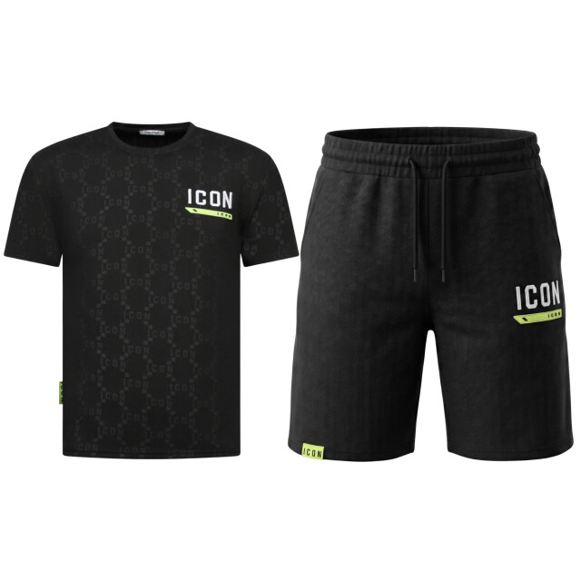 True Rise Zomerset icon oversized t-shirt en short SET: QQ-2096 large
