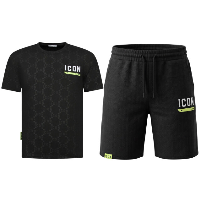 True Rise Zomerset icon oversized t-shirt en short SET: QQ-2096 large