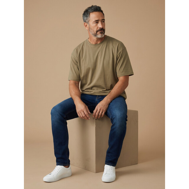 True Rise Oversized t-shirt effen t-shirt MD-6530-17 large