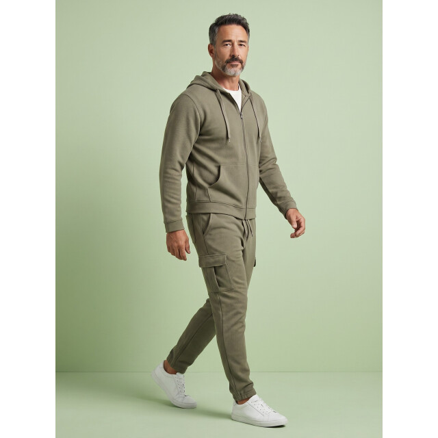 Enos Casual oversized ribbed joggingpak volwassenen trainingspak FF-7920/9630 large
