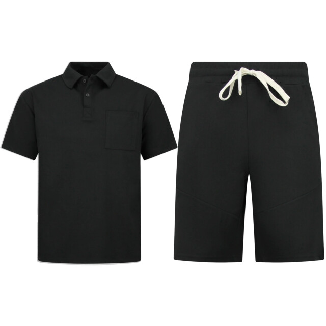 Enos Zomerset ribbed oversized polo shirt SET: F-5828 large