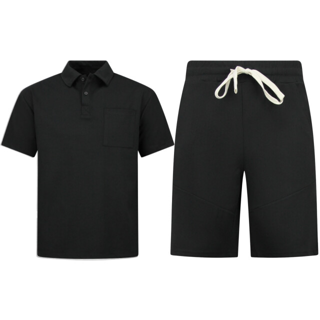 Enos Zomerset ribbed oversized polo shirt SET: F-5828 large