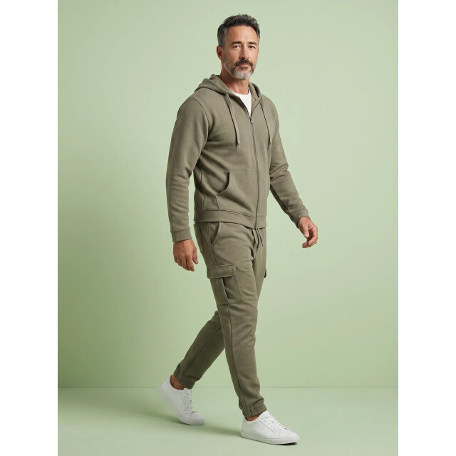 Enos Casual oversized ribbed joggingpak volwassenen trainingspak FF-7920/9630 large