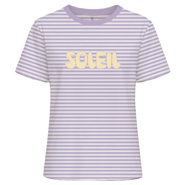Only onlamira s/s reg stripe tee cs jrs 15393602 cloud dancer sphagnum 06011.100.0333 large