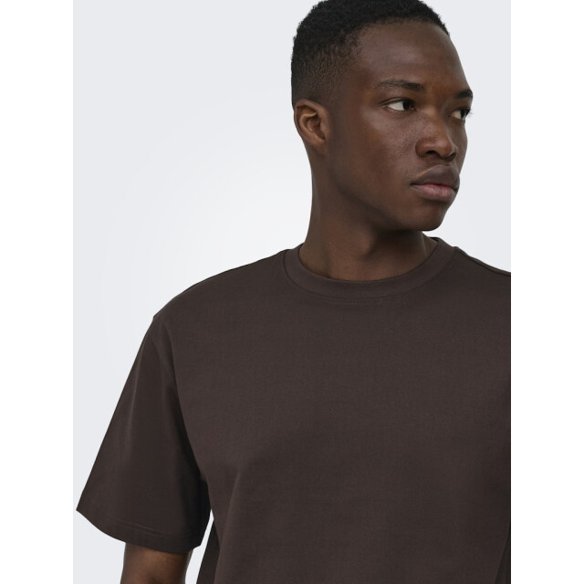 Only & Sons onsfred life rlx ss tee noos 22022532 coffee bean 05011.882.0010 large