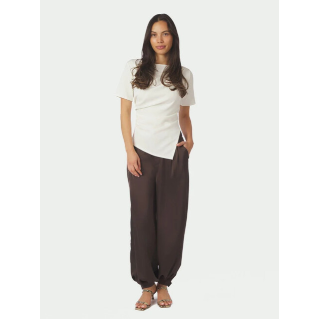 Neo Noir fayla drapy satin balloon pants 167418 676 dark brown 06541.870.0021 large