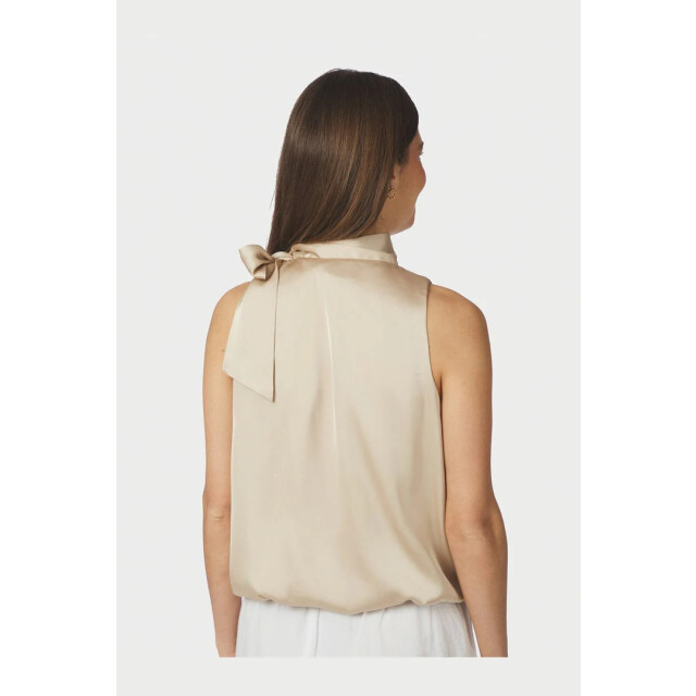 Neo Noir veda drapy satin top 166605 125 dark sand 06010.820.0040 large