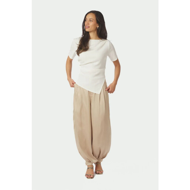 Neo Noir fayla drapy satin balloon pants 167418 125 dark sand 06541.820.0202 large